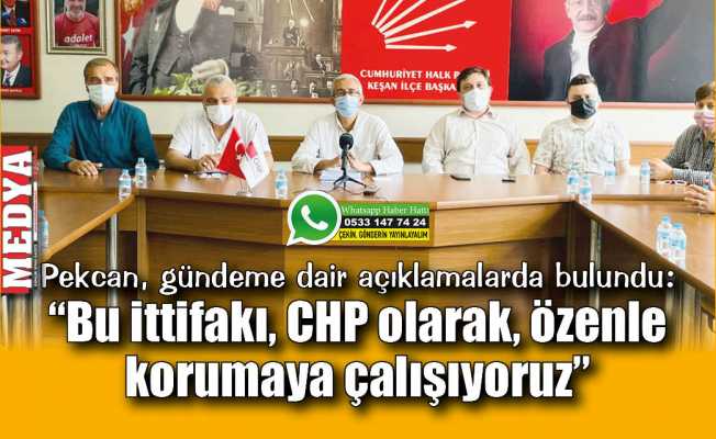 Pekcan, gündeme dair açıklamalarda bulundu: “Bu ittifakı, CHP olarak, özenle korumaya çalışıyoruz”