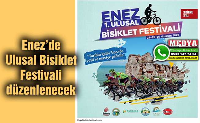 Enez’de Ulusal Bisiklet Festivali düzenlenecek