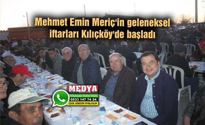 Mehmet Emin Meriç'in geleneksel iftarları Kılıçköy'de başladı