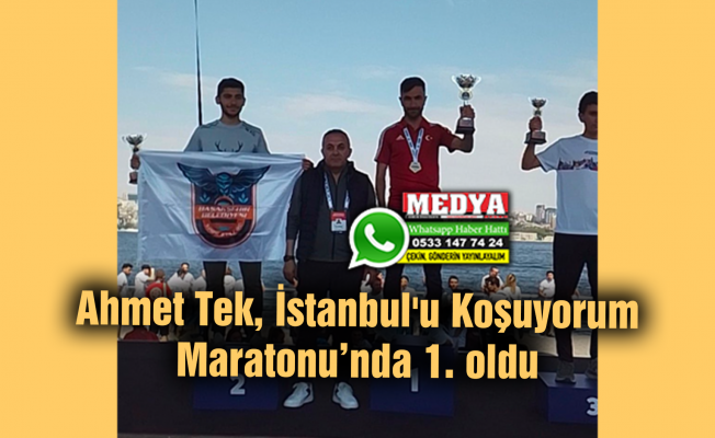 Ahmet Tek, İstanbul'u Koşuyorum Maratonu’nda 1. oldu