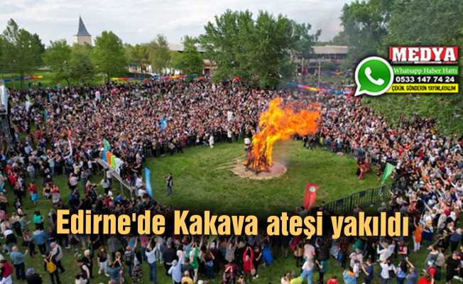Edirne'de Kakava ateşi yakıldı