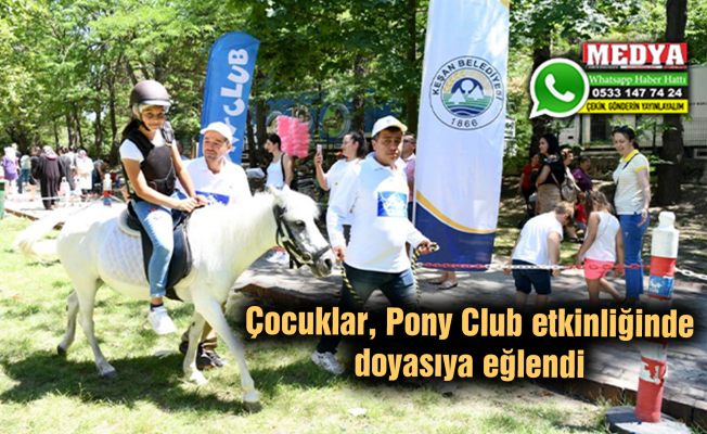 Çocuklar, Pony Club etkinliğinde doyasıya eğlendi