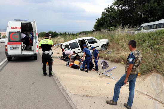 Tekirdağ'da trafik kazası: 2 yaralı