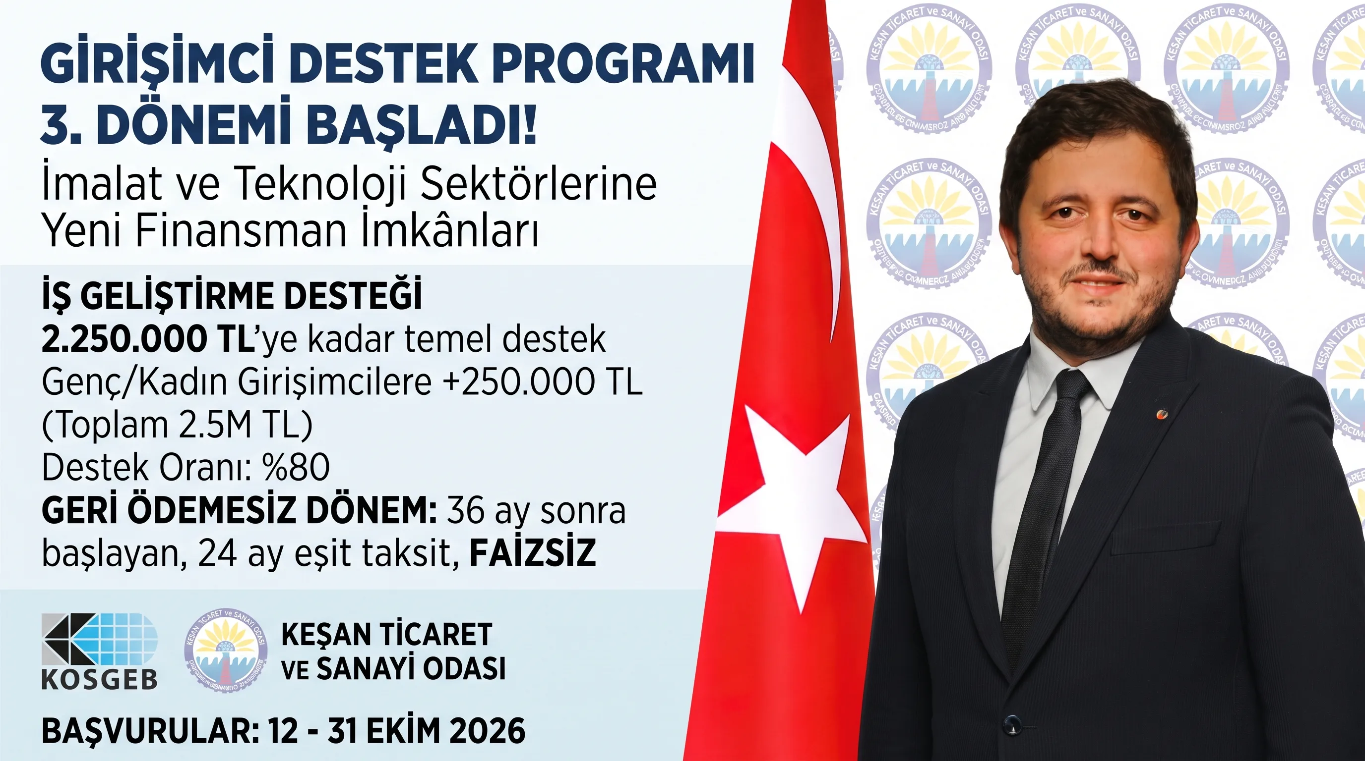 Aras: “Girişimci Destek Programının 3. dönemi başladı"