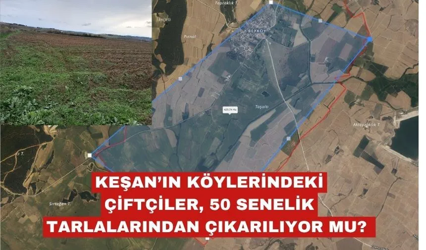 50 SENELİK TARLALARINDAN ÇIKARILIYOR MU?
