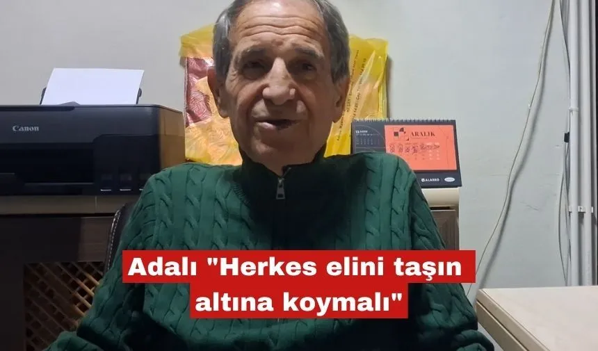 Adalı "Herkes elini taşın altına koymalı"