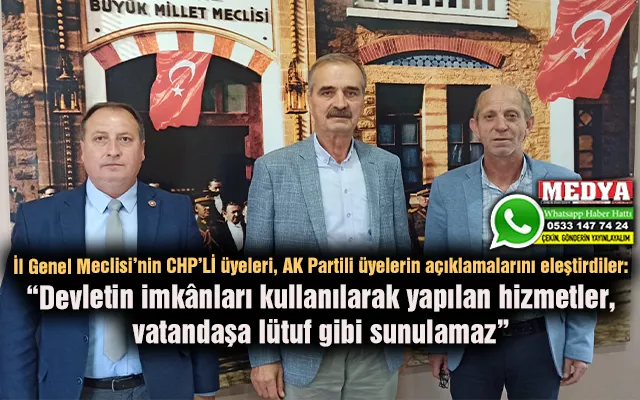 Devletin imkânları kullanılarak yapılan hizmetler, vatandaşa lütuf gibi sunulamaz