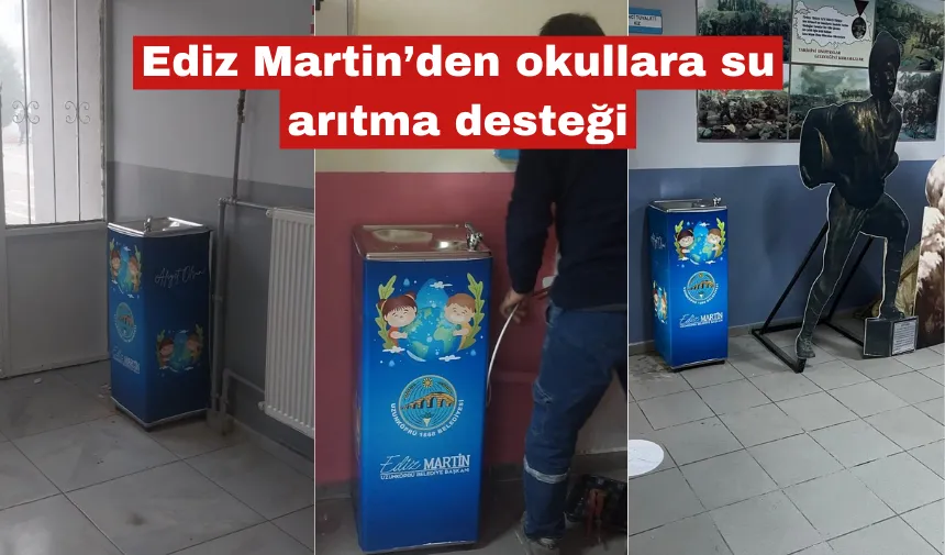 Ediz Martin’den okullara su arıtma desteği