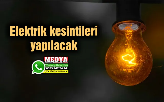Keşan'da elektrik kesintileri yapılacak
