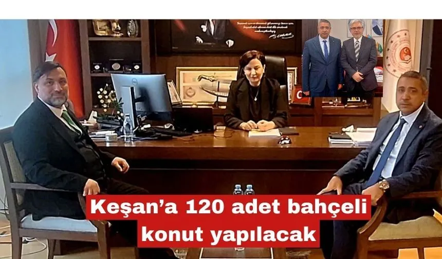 Keşan’a 120 adet bahçeli konut yapılacak