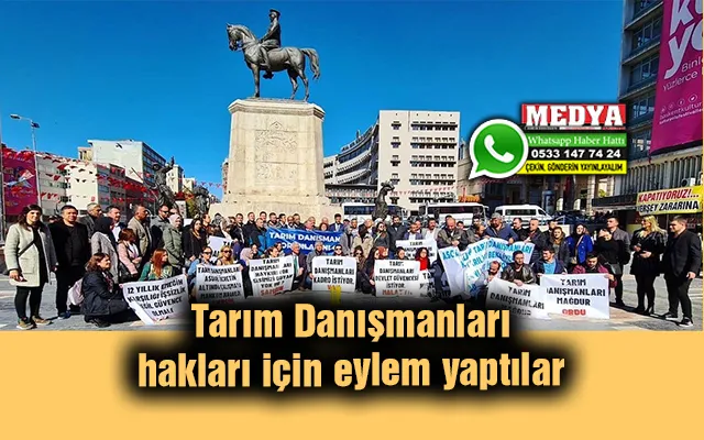 Tarım Danışmanları hakları için eylem yaptılar