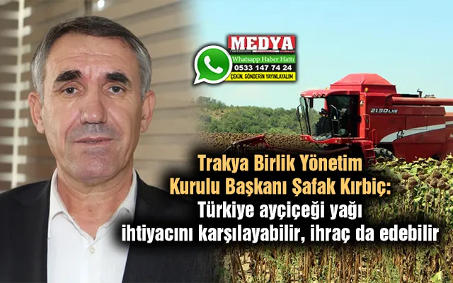 Türkiye ayçiçeği yağı ihtiyacını karşılayabilir, ihraç da edebilir