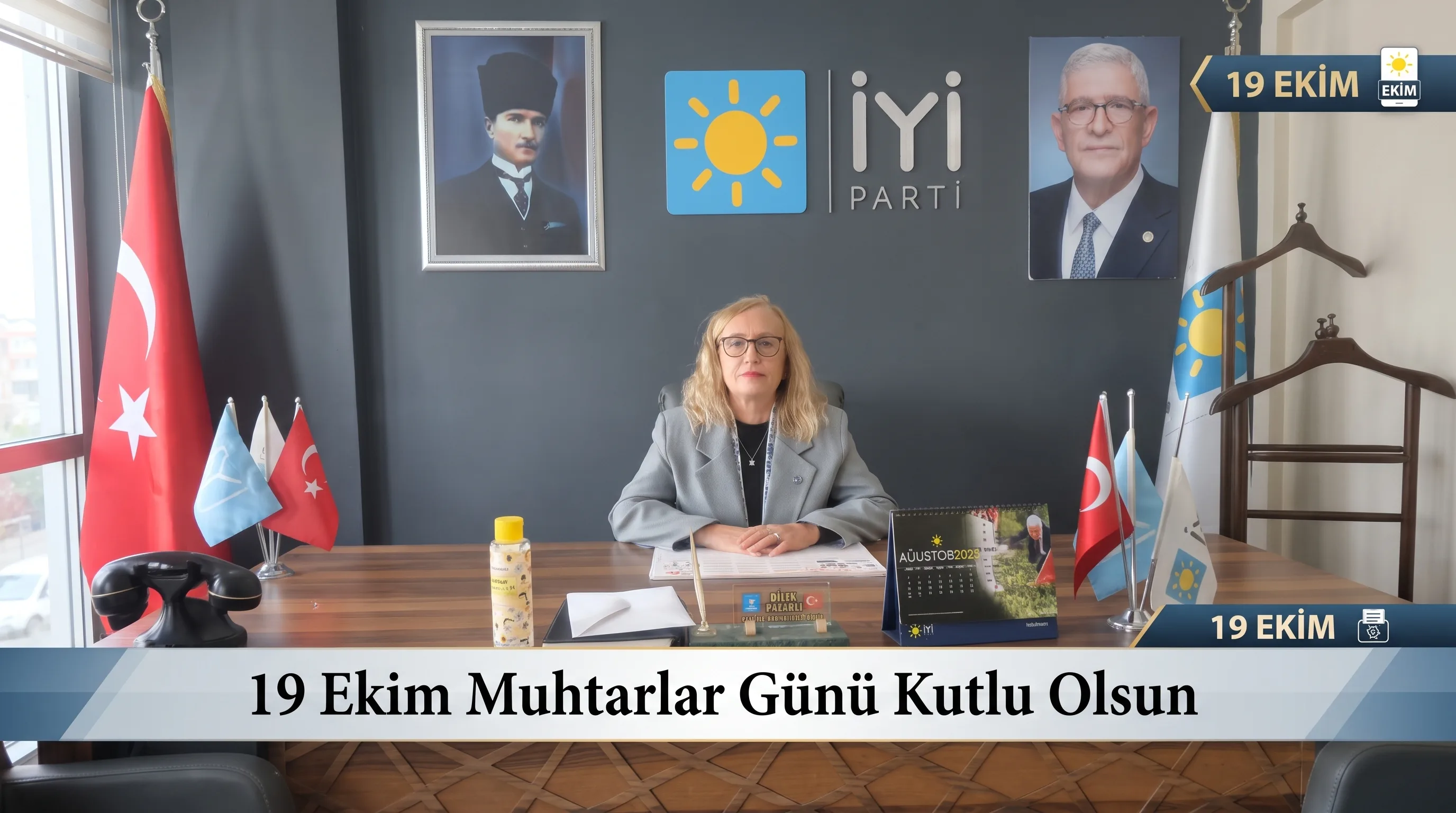 Dilek Pazarlı 19 Ekim Muhtarlar Günü’nü kutladı
