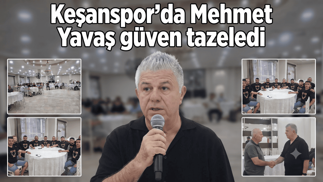 Keşanspor’da Mehmet Yavaş güven tazeledi