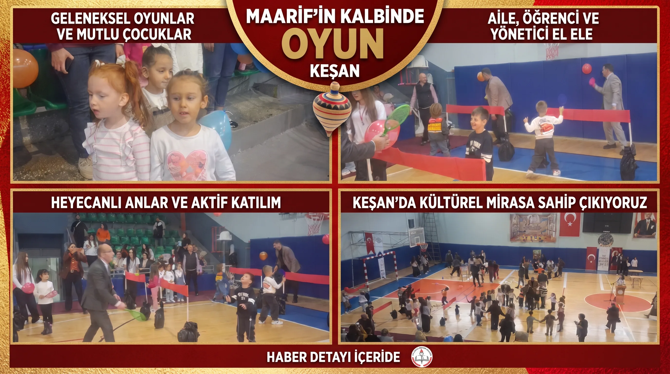 Maarif'in Kalbinde Oyun: Keşan'da geleneksel oyunlar çocuklarla buluştu