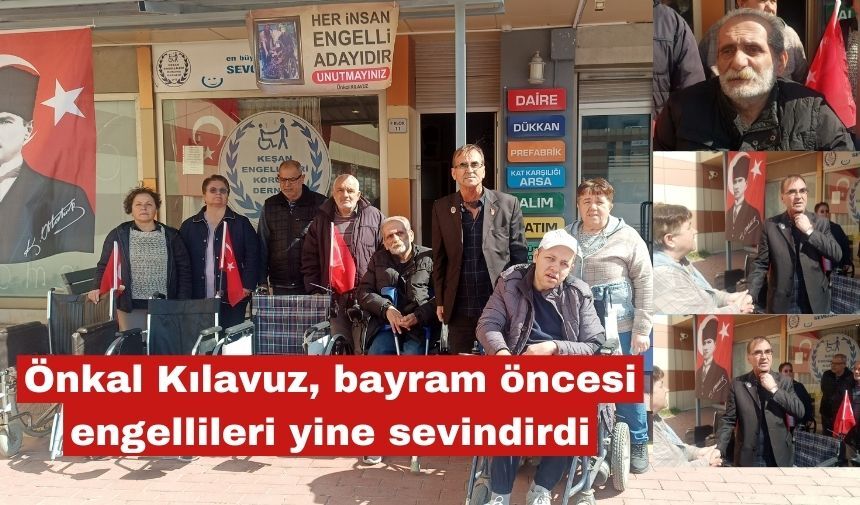 Önkal Kılavuz, bayram öncesi engellileri yine sevindirdi