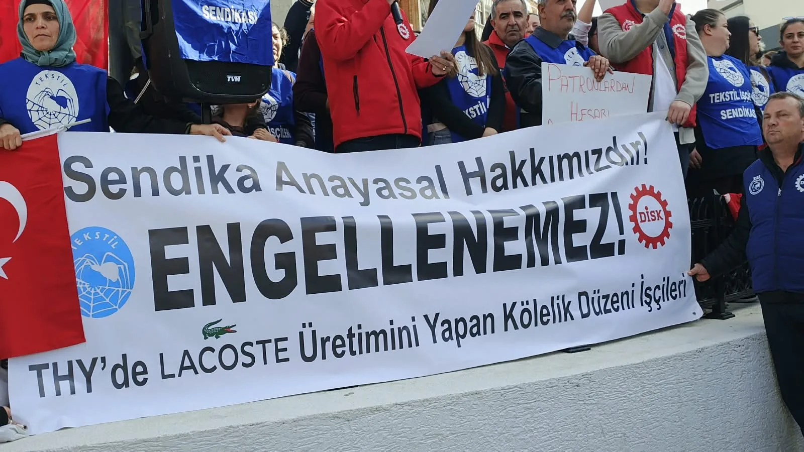 TYH Tekstil işçileri haklarını aradı