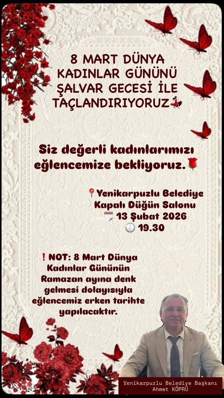 Yenikarpuzlu’da 8 Mart etkinliği 13 Şubat'ta yapılacak