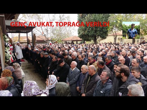 Genç avukat, son yolculuğuna cübbesiyle uğurlandı