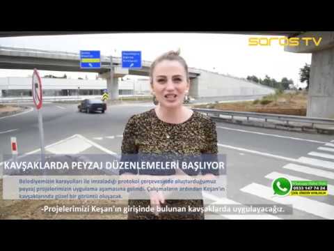 Keşan'da kavşaklar çiçek açacak