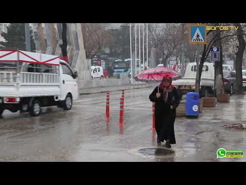 Keşan'da sağanak yağmur etkili oldu